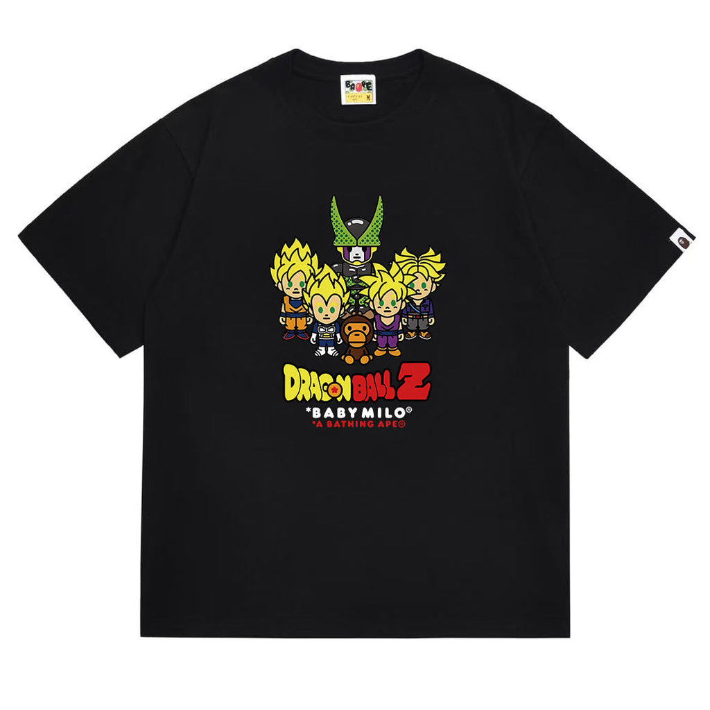 BAPE Ape Head Printed Tee - Black & White