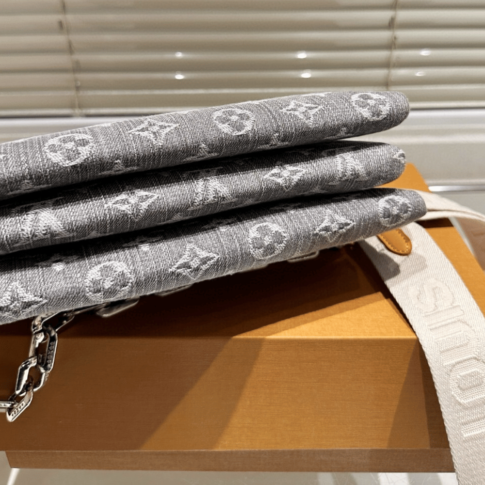 Louis Vuitton Coussin PM Denim Gray 11 Inches M12347
