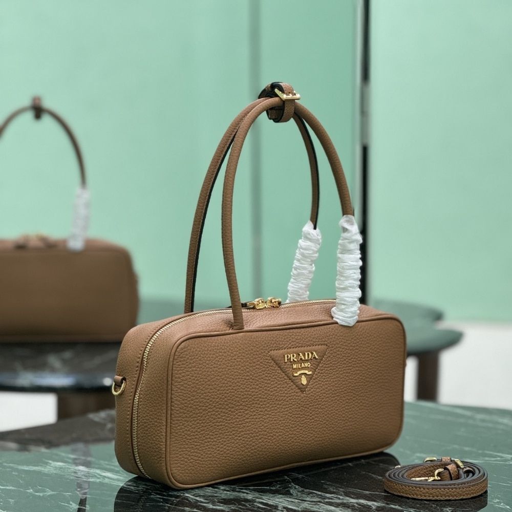 Prada Medium Top Handle Bag Caramel 11.4 Inches 1Bb126 2Dkv F03V8 V Ono