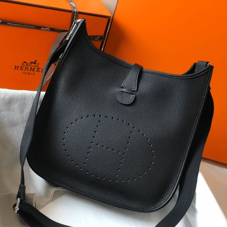 Hermès Evelyne Bag III 29 PM Black 11 Inches