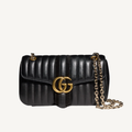 Gucci Jetset GG Marmont Medium Shoulder Bag Black 10.2 Inches