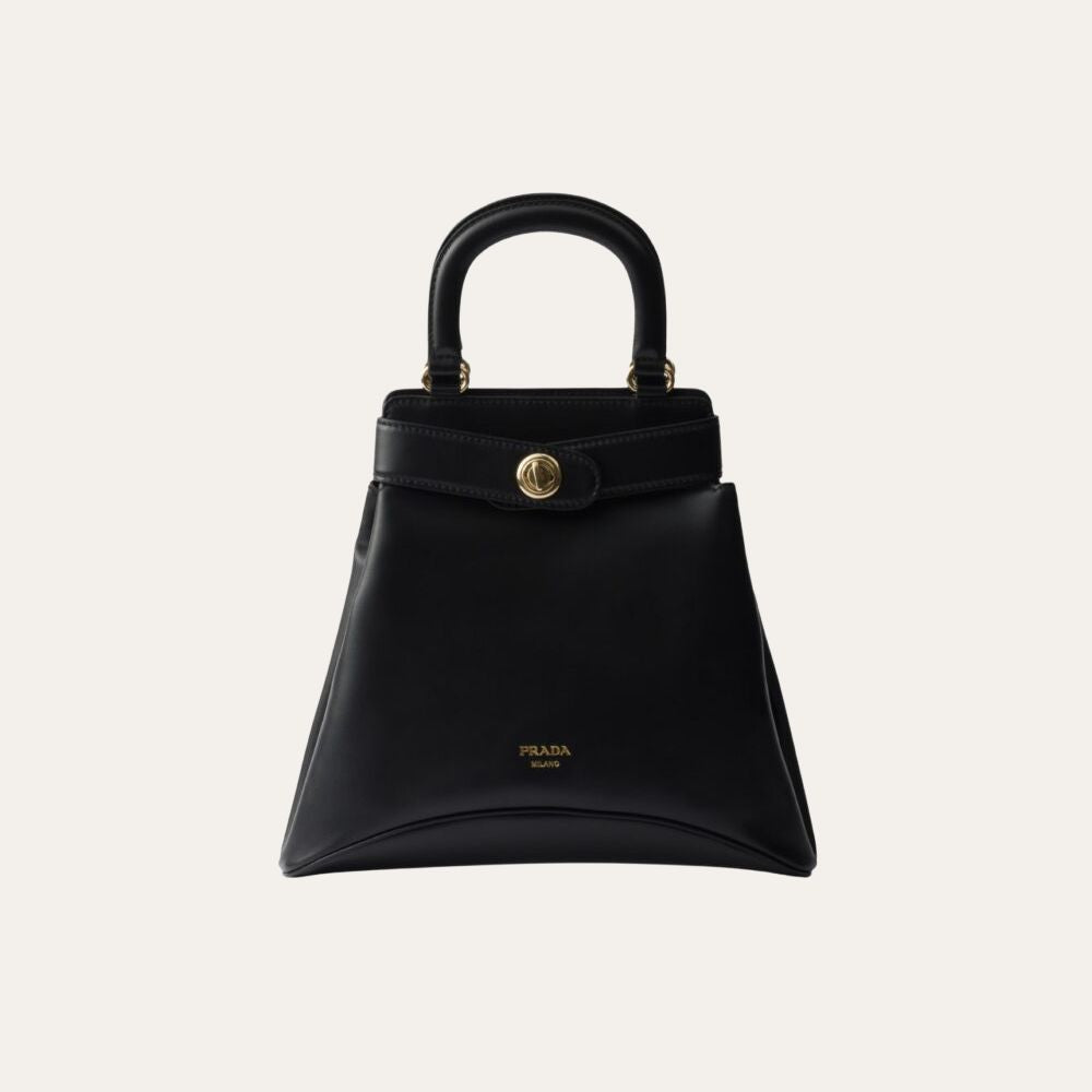 Prada Medium Carey Bag Black 12.2 Inches 1Bg567 2Hia F0002 V Koo