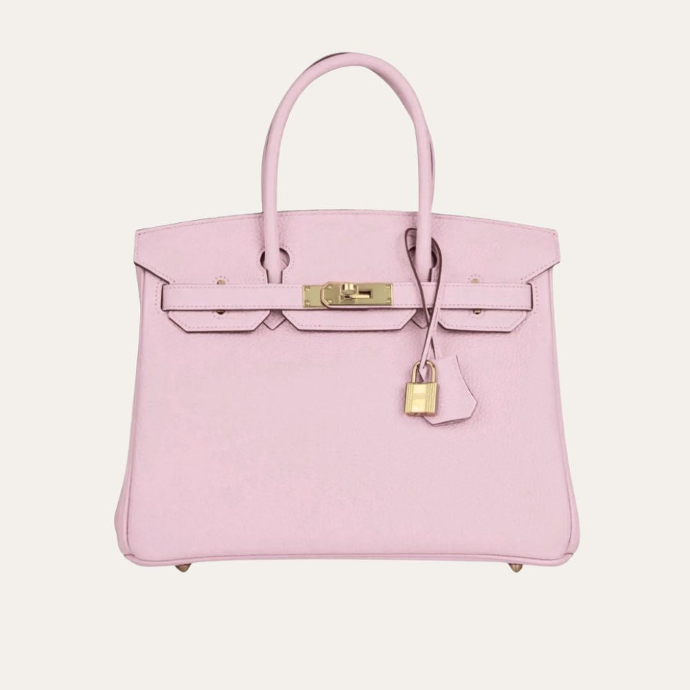 Hermes Birkin 30 Togo Leather Gold Hardware Light Pink 11.8 Inches