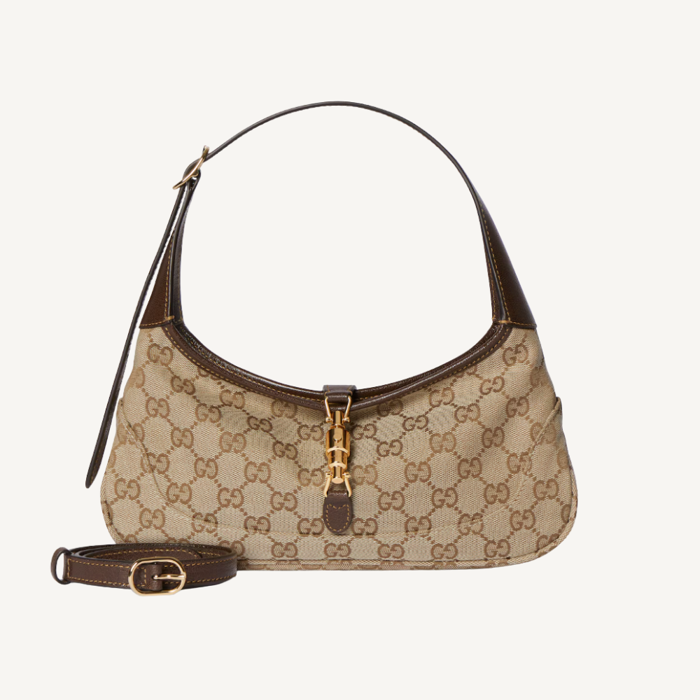 Gucci Jackie Slim Medium Shoulder Bag Sand 11 Inches
