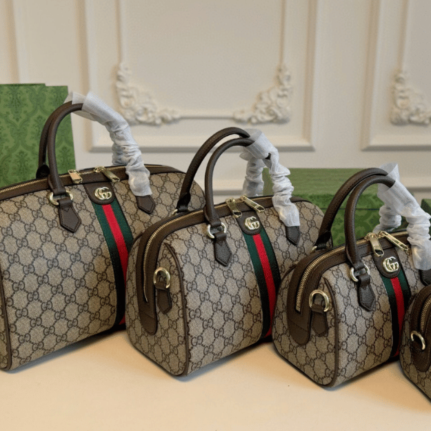 ‎Gucci Ophidia Gg Mini Boston Bag Beige 8.6 Inches 838478 FAE0P 9746