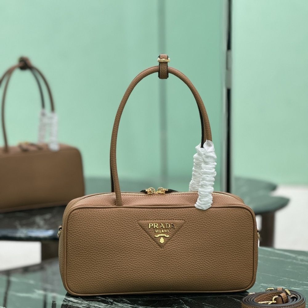 Prada Medium Top Handle Bag Caramel 11.4 Inches 1Bb126 2Dkv F03V8 V Ono