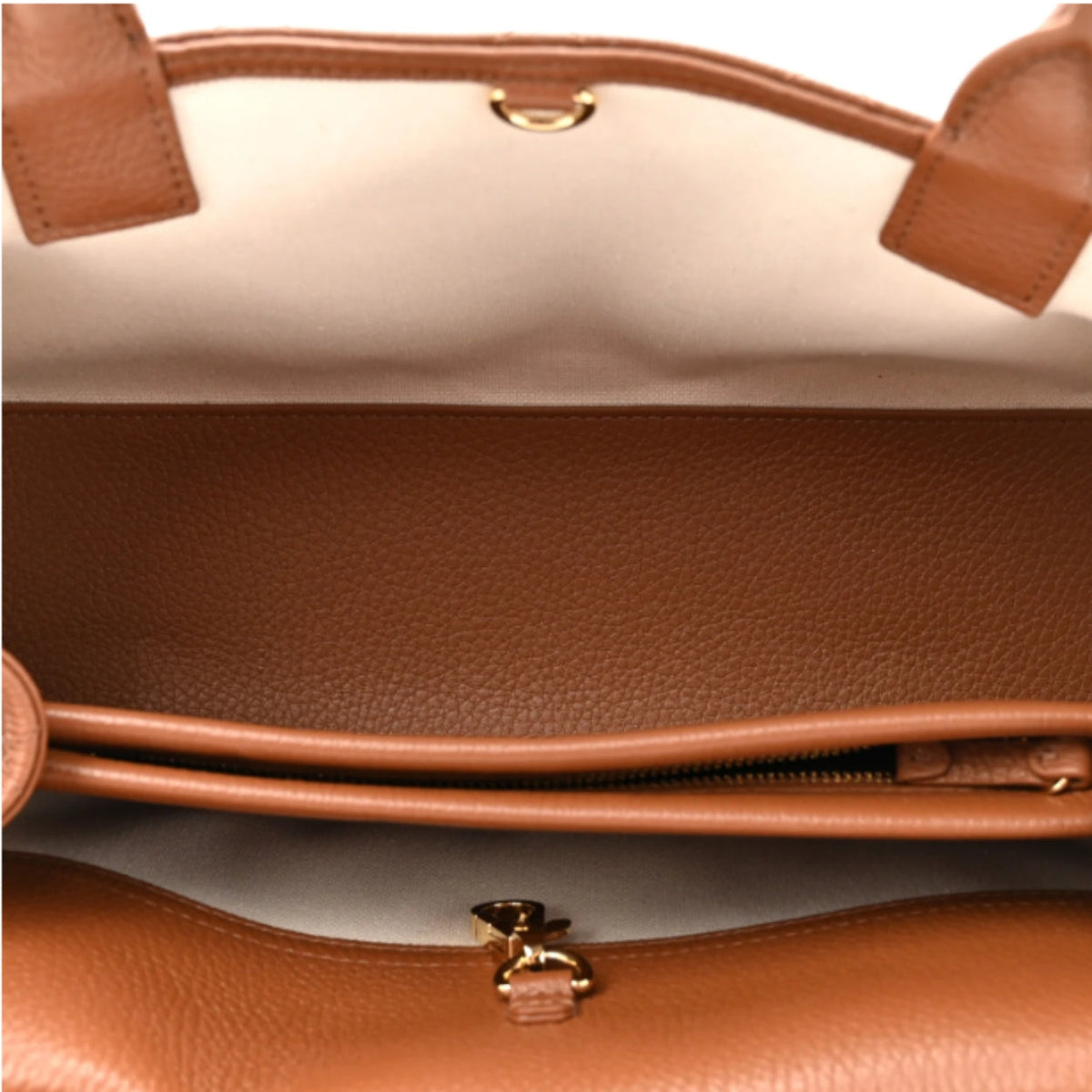 Chanel Small Shopping Shoulder Bag Camel Gold Hardware 12.6 Inches
