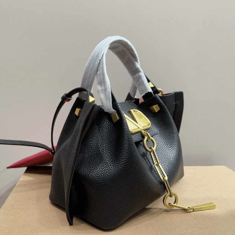 Valentino Vlogo Shoulder Bag Black 9 Inches