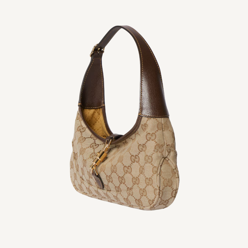Gucci Jackie Slim Medium Shoulder Bag Sand 11 Inches
