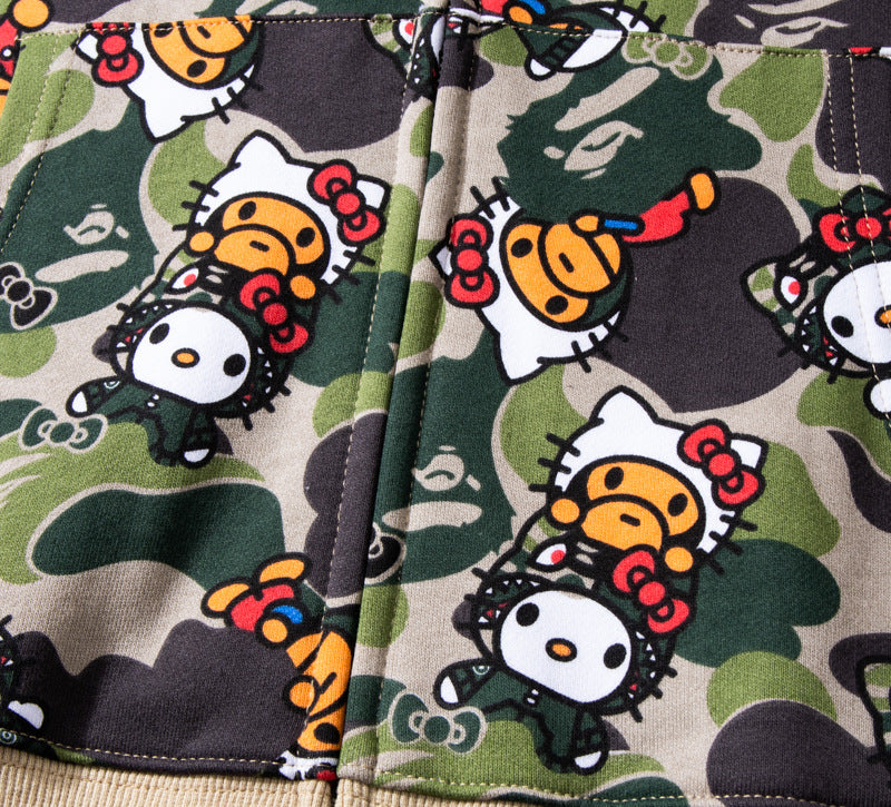 BAPE x Hello Kitty Camo Hoodie