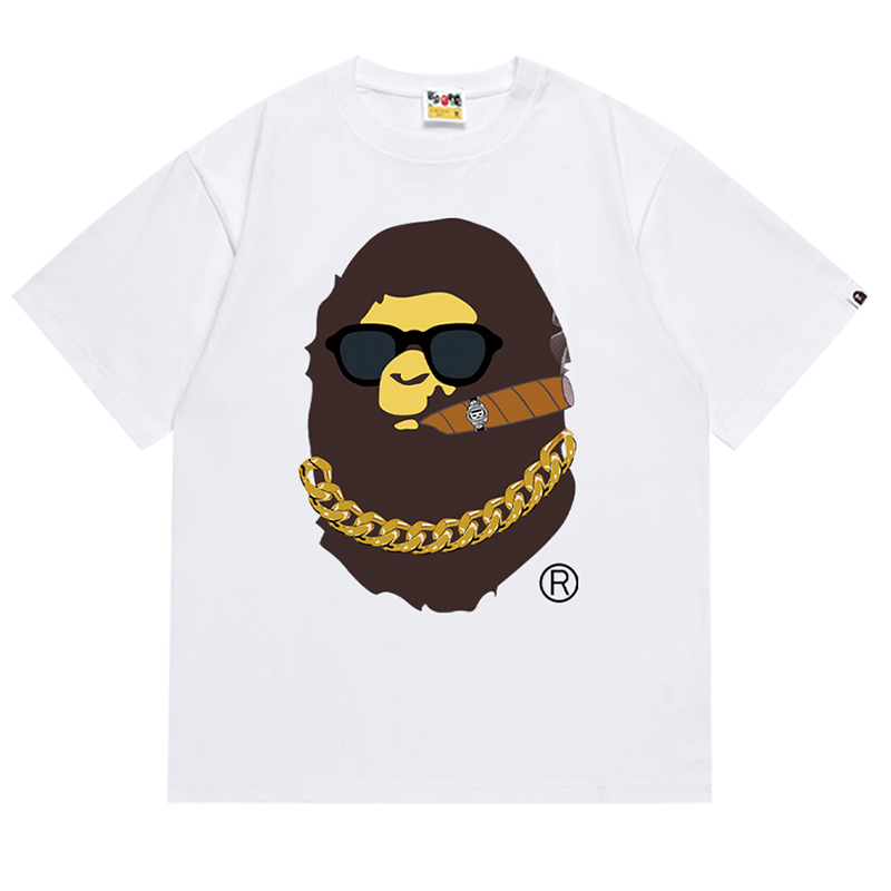 BAPE Ape Head Smoking Print Los Angeles Limited T-Shirt