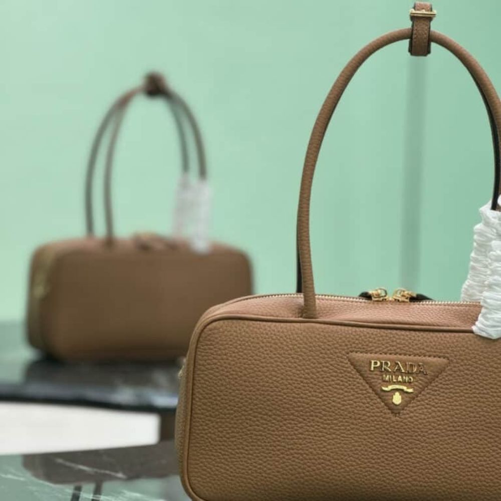 Prada Medium Top Handle Bag Caramel 11.4 Inches 1Bb126 2Dkv F03V8 V Ono