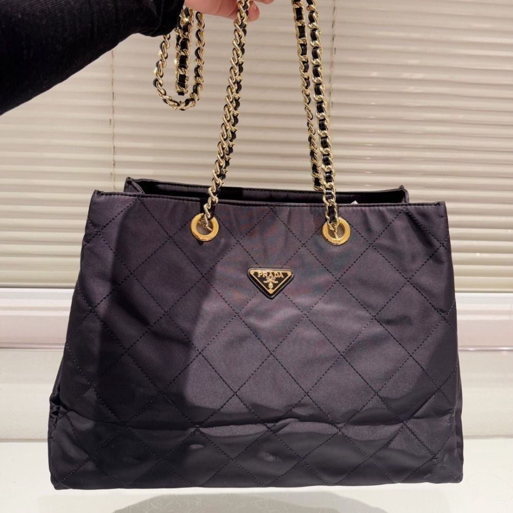 Prada Re Edition 1995 Re Nylon Tote Bag Black 16.5 Inches