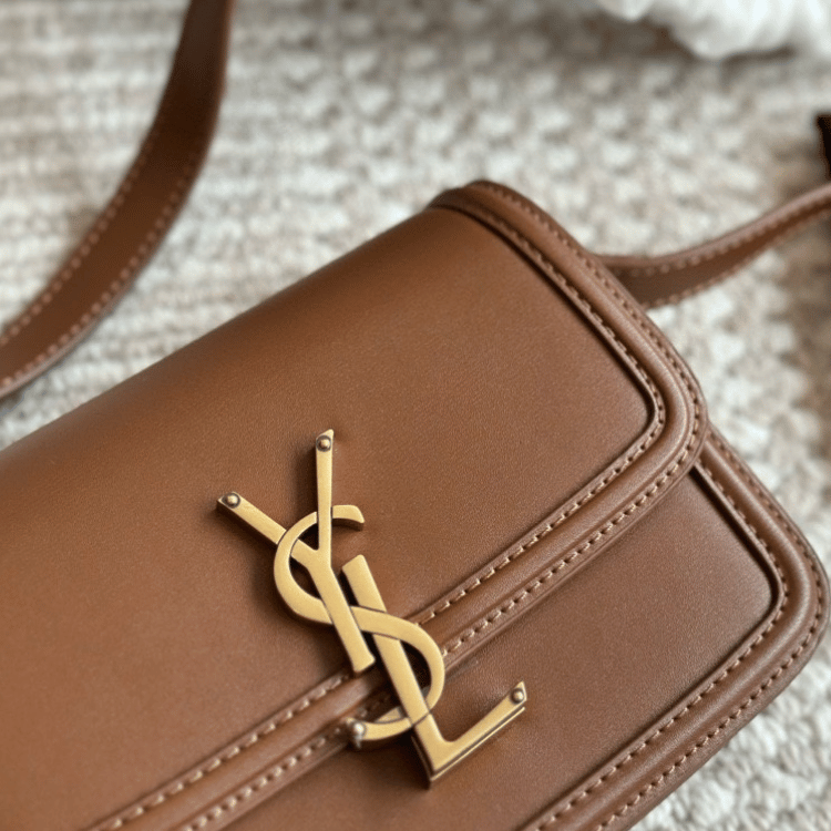 Saint Laurent Solferino Satchel Bag Tan 9 Inches