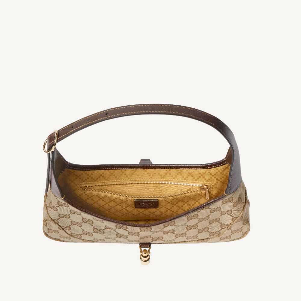Gucci Jackie Slim Medium Shoulder Bag Sand 11 Inches