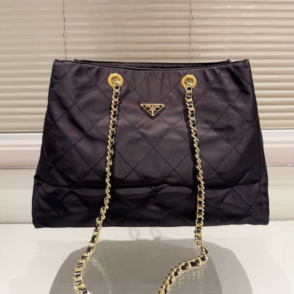 Prada Re Edition 1995 Re Nylon Tote Bag Black 16.5 Inches