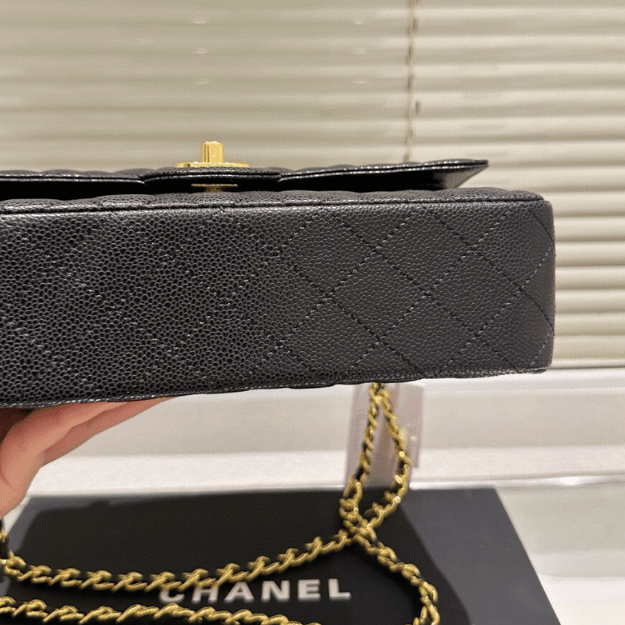 Chanel Classic Medium Flap Bag Black 10.2 Inches