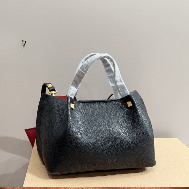Valentino Vlogo Shoulder Bag Black 9 Inches