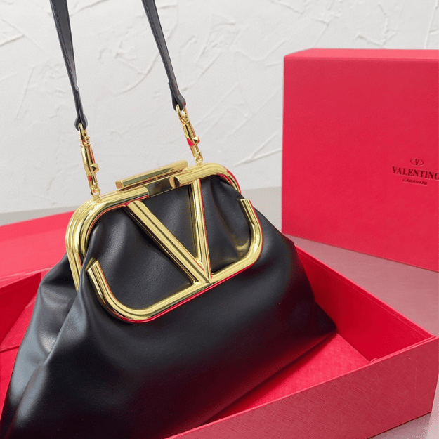 Valentino Vlogo Tote Bag Black 11 Inches