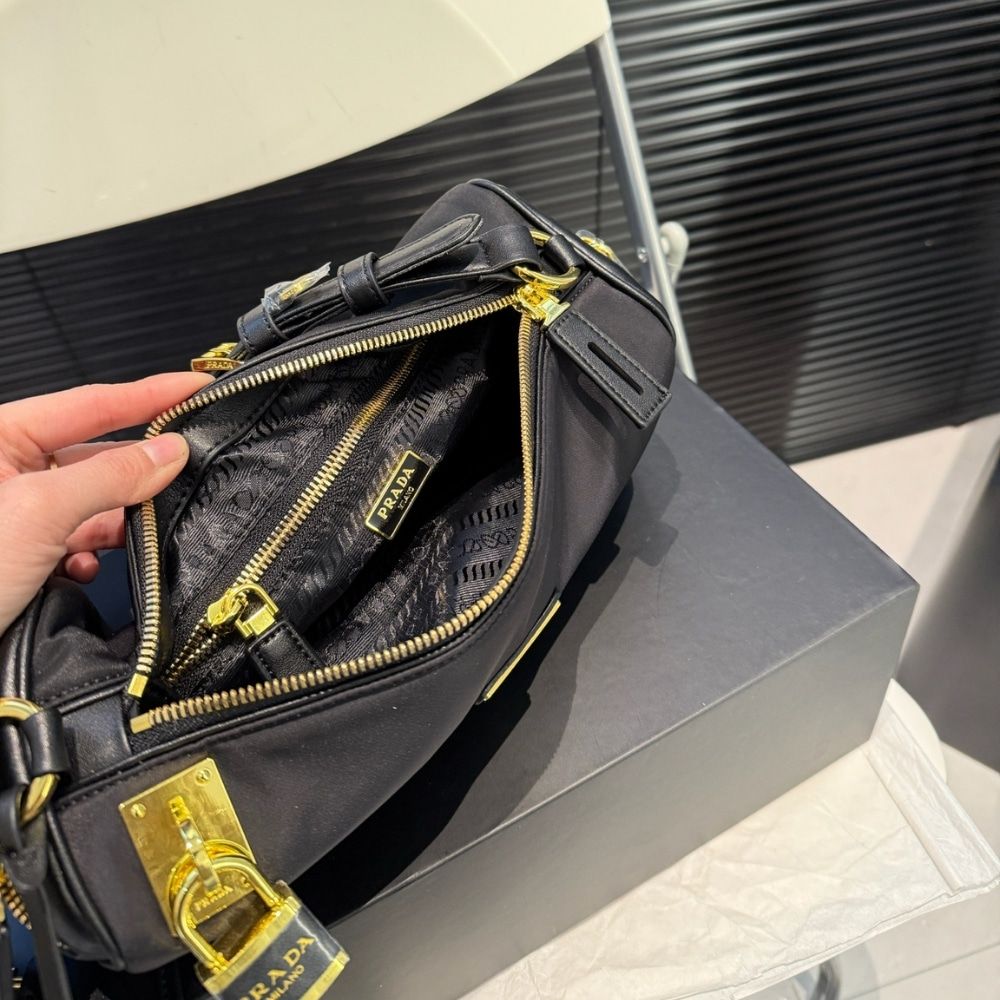Prada Re Nylon Pouch Black 11 Inches 1Bc233 2C8Q F0002