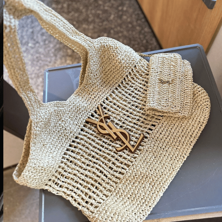Saint Laurent Icare Maxi Raffia Tote Bag 14.2 Inches 772191Gaaek2063