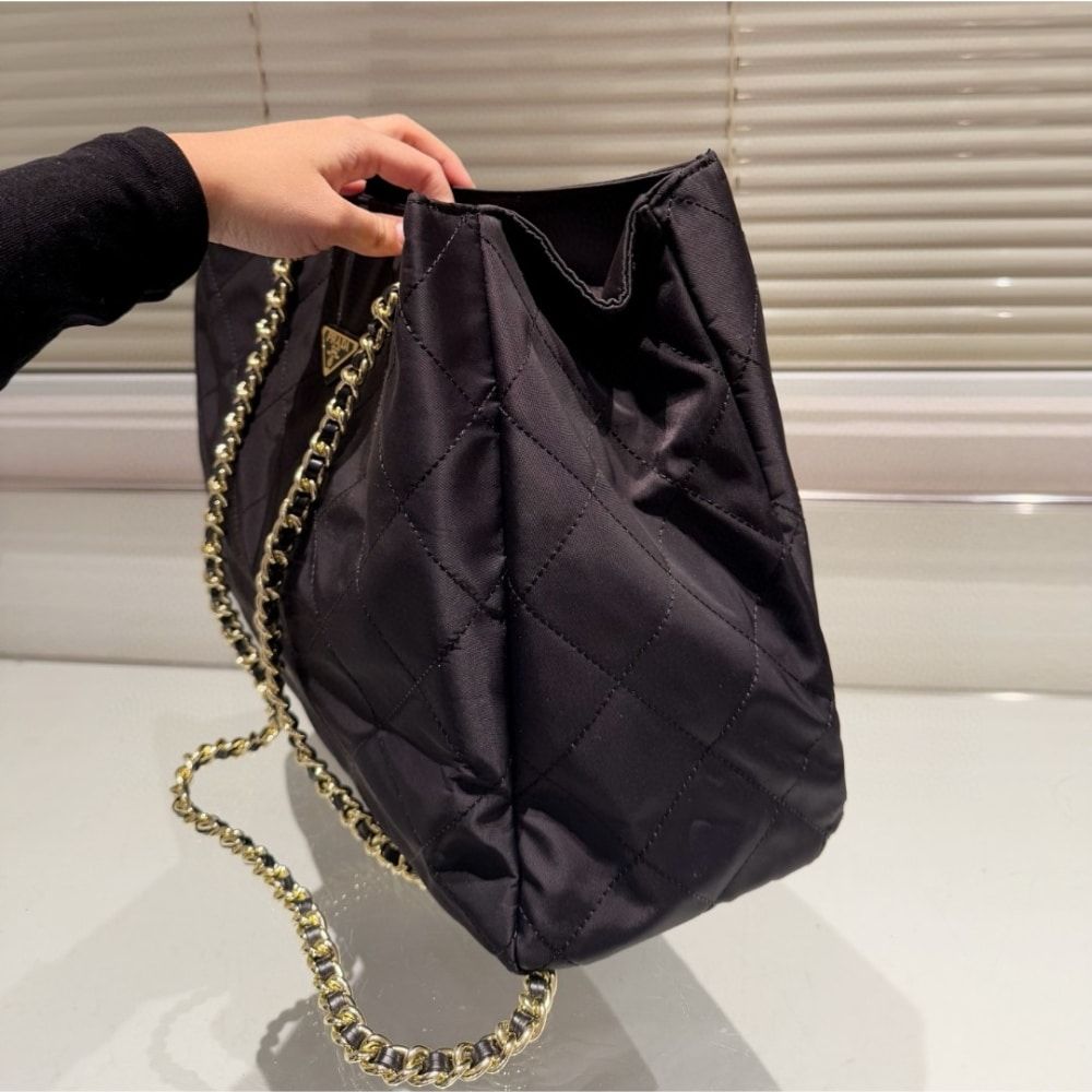 Prada Re Edition 1995 Re Nylon Tote Bag Black 16.5 Inches