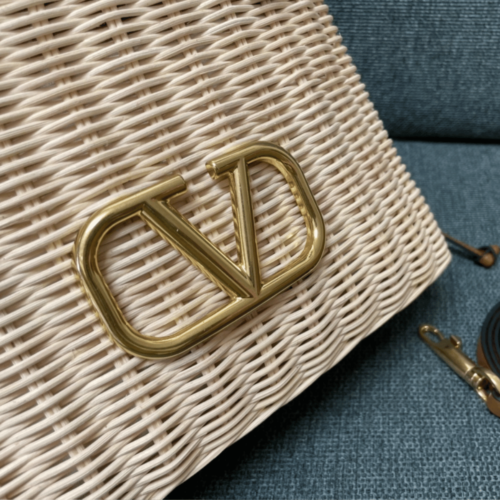 Valentino Vlogo Wicker Bag 9.8 Inches 7W2B0K53CU_249