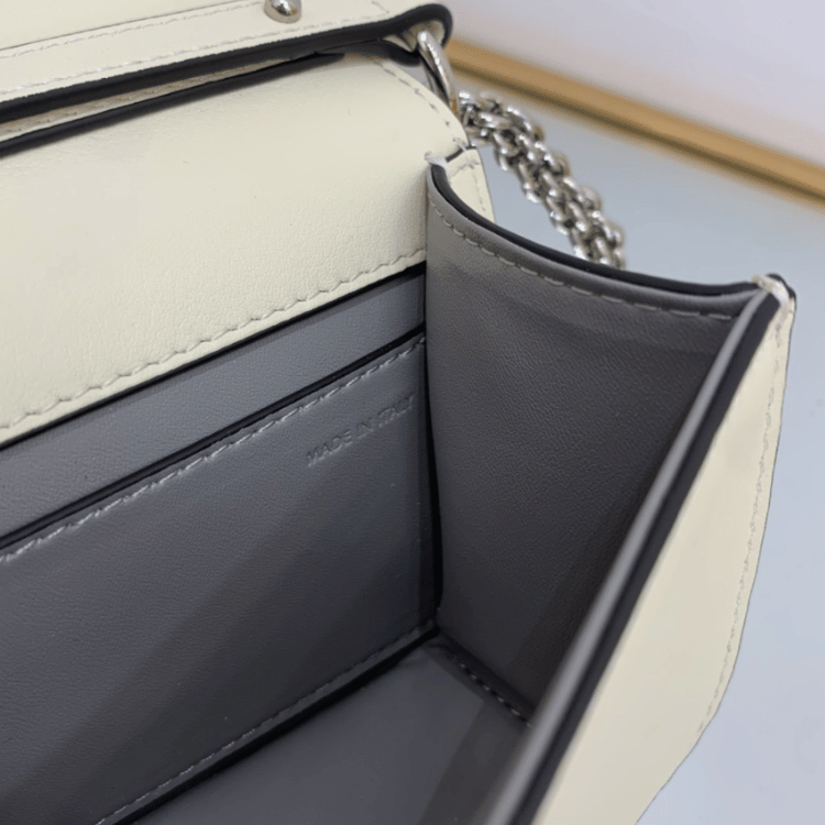 Valentino Locò Small Shoulder Bag White 7.8 Inches