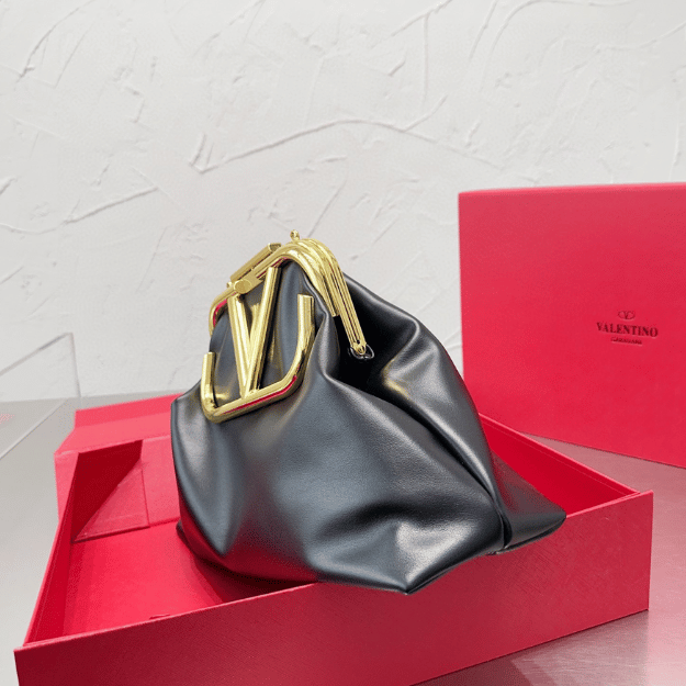 Valentino Vlogo Tote Bag Black 11 Inches