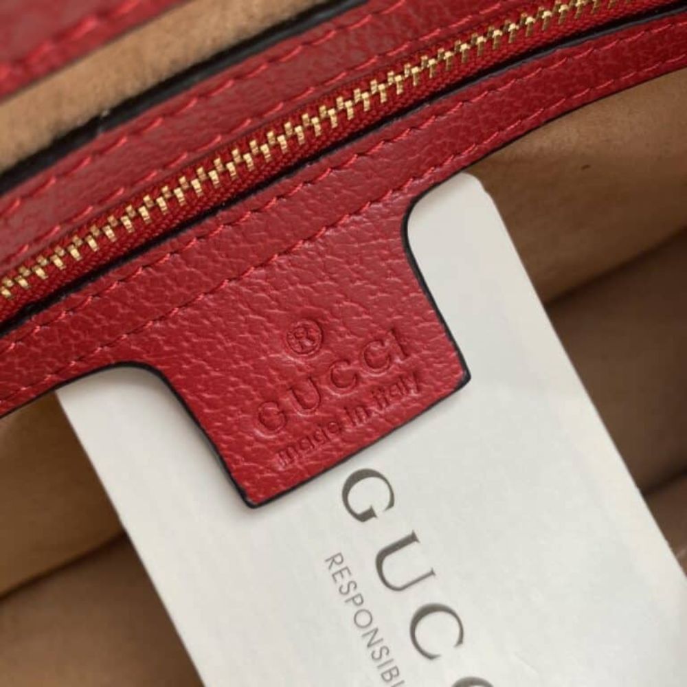 Gucci Queen Margaret Gg Small Top Handle Bag Red 10 Inches 476541 9L6ST 8540