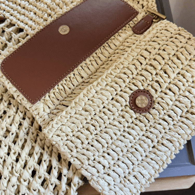 Saint Laurent Icare Maxi Raffia Tote Bag 14.2 Inches 772191Gaaek2063