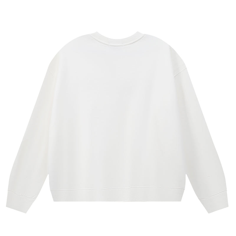 PURPLE Brand Graphic Print Crewneck Sweatshirt