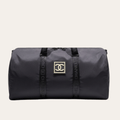 Chanel Duffle Bag Black 19.3 Inches