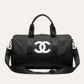 Chanel Nylon Duffle Bag Black 21.7 Inches
