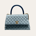 Chanel Coco Handle Light Blue 11.4 Inches
