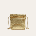 Chanel 22 Sequined Coin Bucket Bag Gold 6.7 Inches