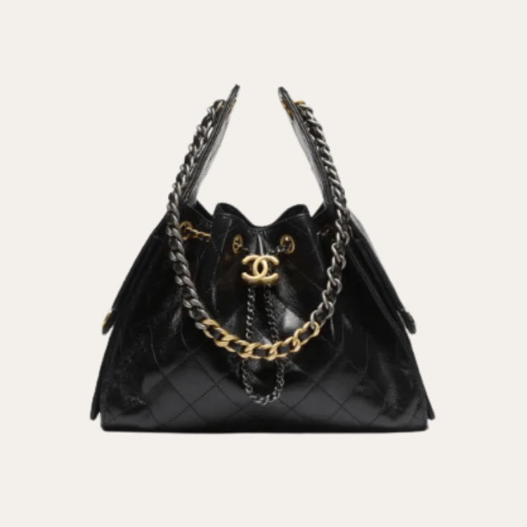 Chanel 25 Small Hand Bag Black 13.4 Inches AS5293-B21741-94305