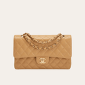 Chanel Classic Medium Flap Bag Nude 10.2 Inches