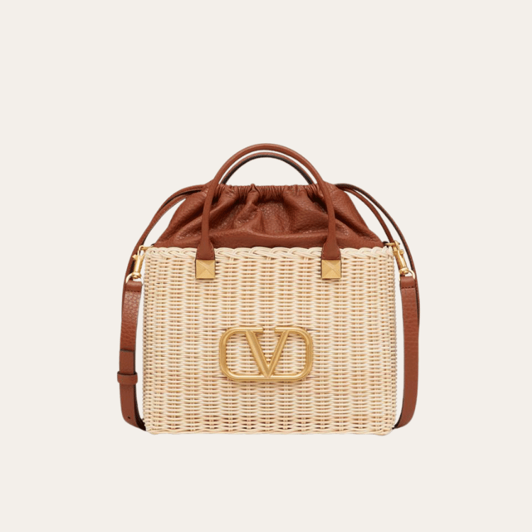 Valentino Vlogo Wicker Bag 9.8 Inches 7W2B0K53CU_249