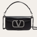 Valentino Locò Small Shoulder Bag Black 7.8 Inches 7W2B0K53CWR_249