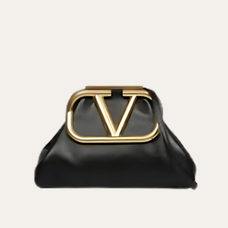 Valentino Vlogo Tote Bag Black 11 Inches