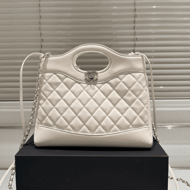 Chanel 31 Shopping Bag White 13.8 Inches
