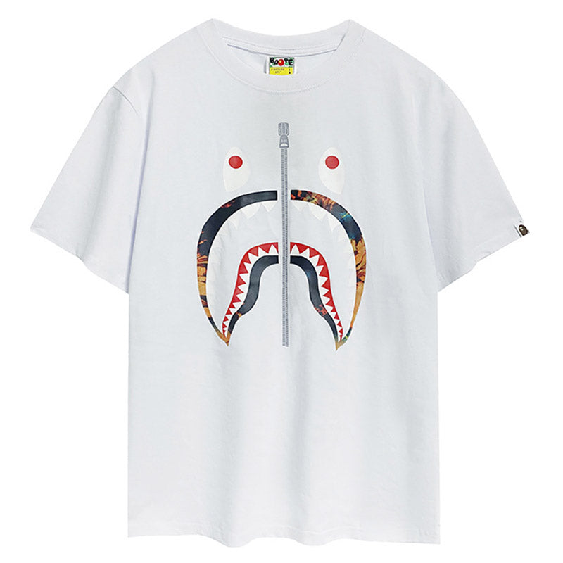 BAPE Shark Face Camo Graphic Tee