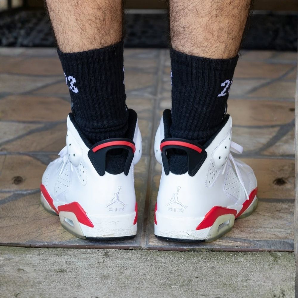 Air Jordan 6 Retro BG White Infrared 2014