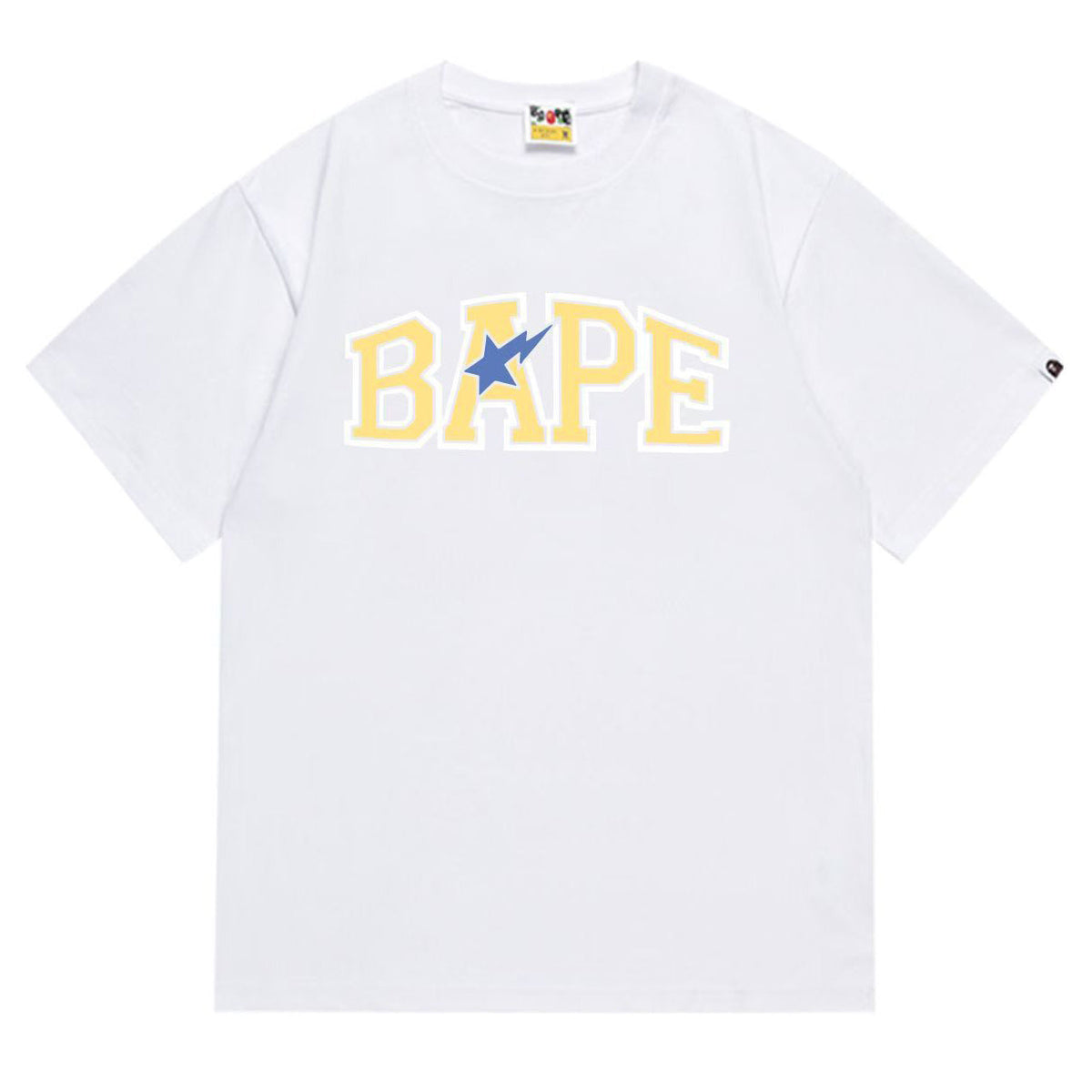 BAPE Ape Head Graphic Tee - Black & White