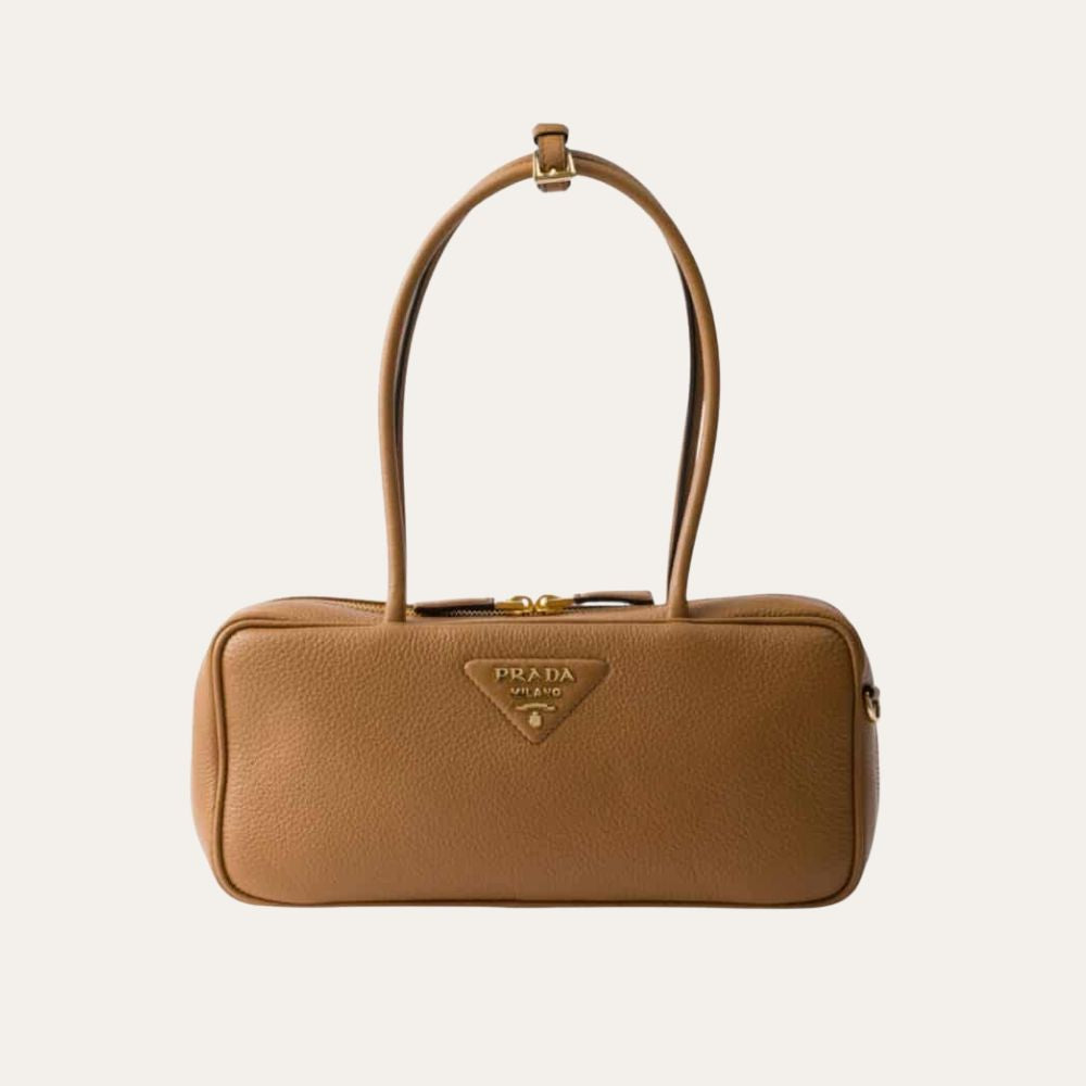 Prada Medium Top Handle Bag Caramel 11.4 Inches 1Bb126 2Dkv F03V8 V Ono